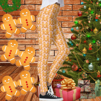 Dansing Gingerbröd - julbalar Leggings
