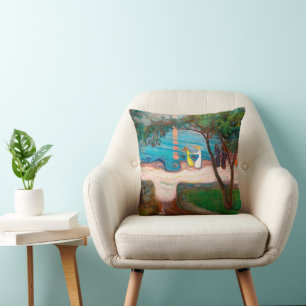 Dansing på en Shore Edvard Munch Kudde