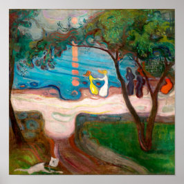 Dansing på en Shore | Edvard Munch | Poster