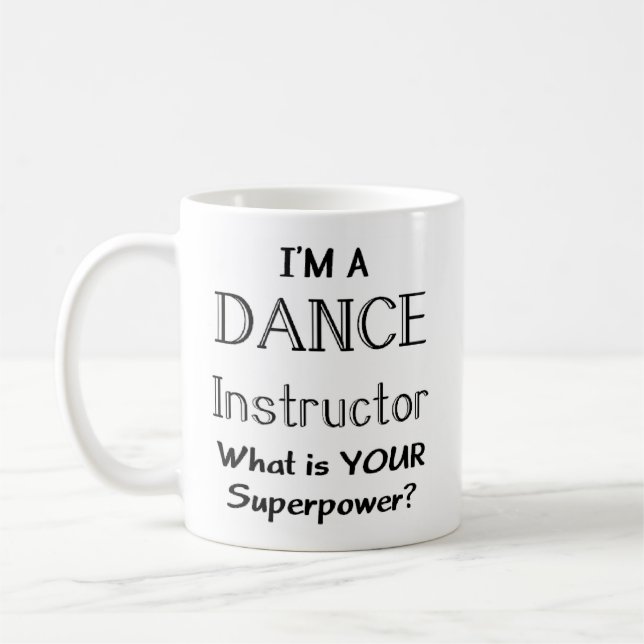 dansinstruktör kaffemugg (Vänster)