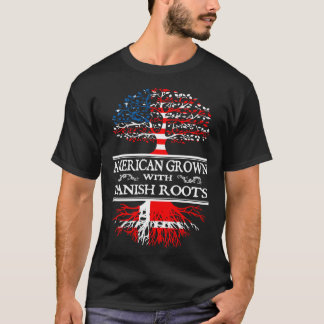 dansk - amerikanen som är fullvuxen med dansk, tee shirt