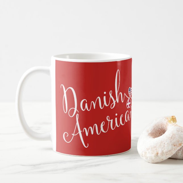 Dansk amerikansk Entwed Hearts Mugg (Med munk)