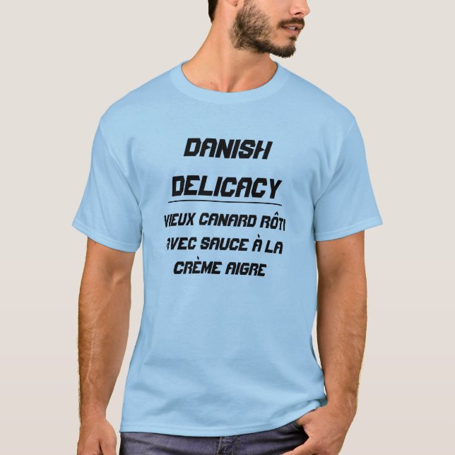 Dansk delikatess tee shirt (Framsida)