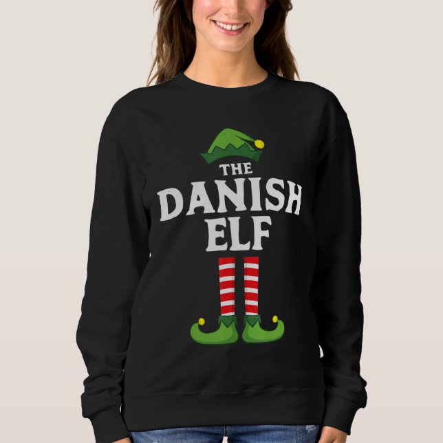 Dansk Elf Matching Family Group jul Pajama T Shirt (Framsida)