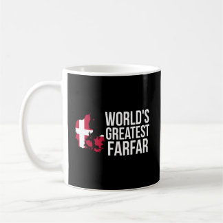 Dansk farfar Farfar Danmark Flagga Kaffemugg