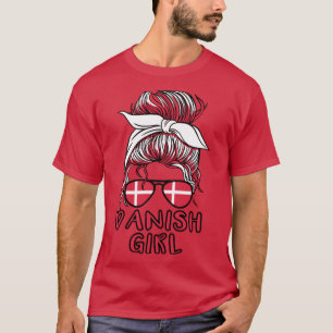 Dansk flagga Danmar Vm Girl T Shirt