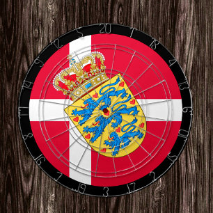 Dansk Flagga Dartboard & Dansk darts / sporten boa Darttavla