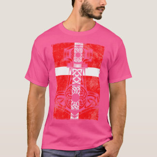 Dansk Flagga Mjlnir T Shirt