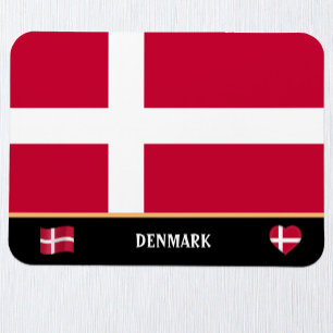 Dansk Flagga och danska land / Danmark Magnet