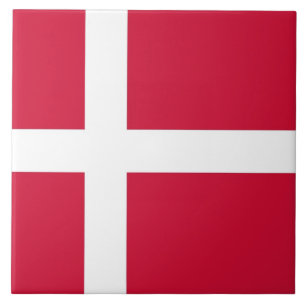 Dansk Flagga Tile Kakelplatta