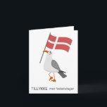 Dansk födelsedagskort - Tillykke med fødselsdagen Kort<br><div class="desc">Dansk födelsedagskort - Tillykke med fødselsdagen (Grattis på födelsedagen) med Cute Animal Design och Flagga av Danmark Firate-födelsedagar med ett litet danskt mjöl med vårt vackra danska födelsedagskort! Det här charmingkortet har en söt djurdesign, den danska flagga, och det hjärtliga budskapet "Tillykke med fødselsdagen" (Grattis på födelsedagen på danska). Perfekt...</div>