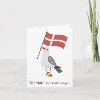 Dansk födelsedagskort - Tillykke med fødselsdagen Kort