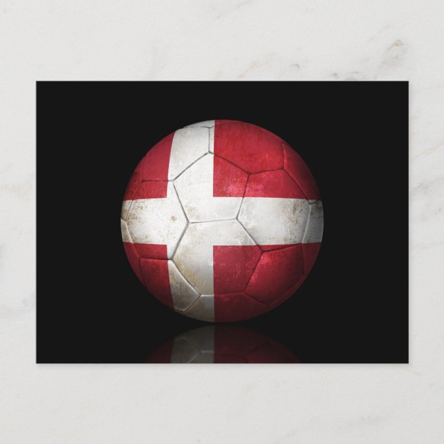Dansk fotboll, fotboll, fotboll vykort (Framsida)