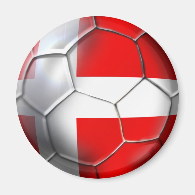 Dansk fotboll magnet (Framsidan)