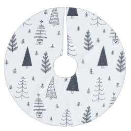 Dansk Hygee blue Julgran-tillbehör Julgransmatta Borstad Polyester