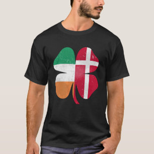 Dansk Irish Shamrock Danmark Ireland St. Patrick' T Shirt