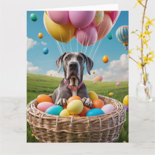 Dansk jättehund påskägg kort