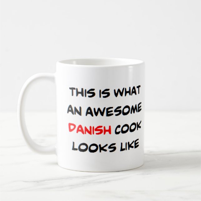 dansk kock, fantastisk kaffemugg (Vänster)