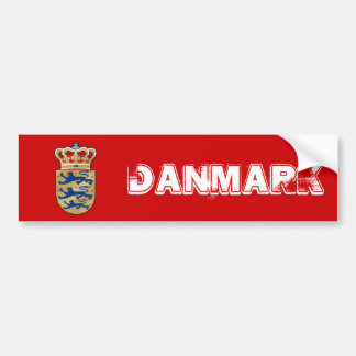 Dansk logotyp-bricka jackar av armens vapensköld f bildekal