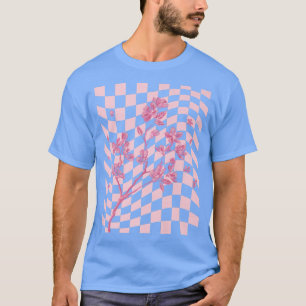 Dansk Pastel Aesthetic Cherry Blommar Japansk SA T Shirt
