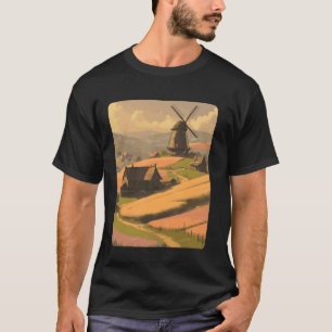 Dansk Pastell Estetik Danmark Landsbygd Dansk T Shirt