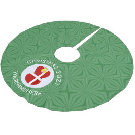 Dansk Personlig för julgranar i Angel Flagga Julgransmatta Borstad Polyester