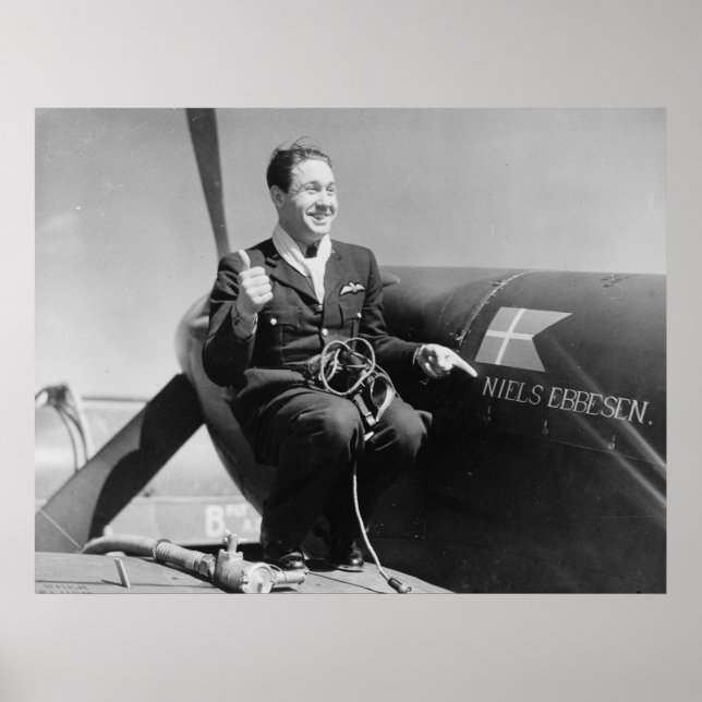 Dansk RAF Pilot Poster (Framsidan)