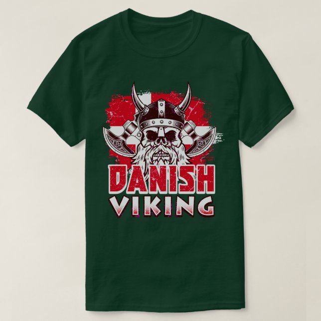 Dansk Viking 3 T Shirt (Design framsida)