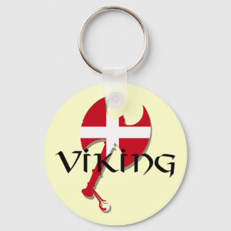 Dansk Viking Danmark flagga Ax Nyckelring