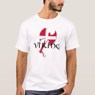 Dansk Viking Danmark flagga Ax Tröja