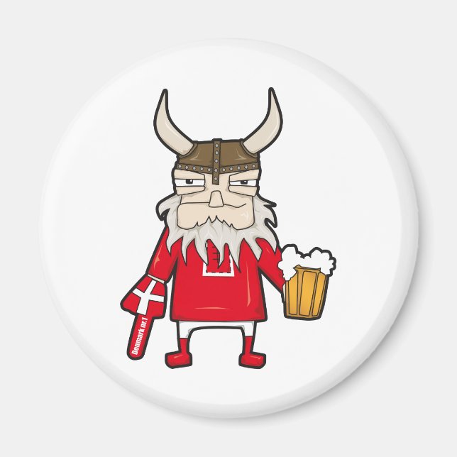 Dansk Viking Fläkt Magnet (Framsidan)