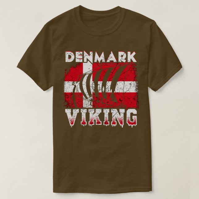 Dansk Viking Frakt T Shirt (Design framsida)