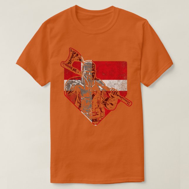 Dansk Viking Warrior 2 T Shirt (Design framsida)