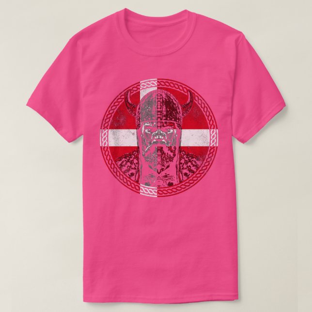Dansk Viking Warrior 3 T Shirt (Design framsida)