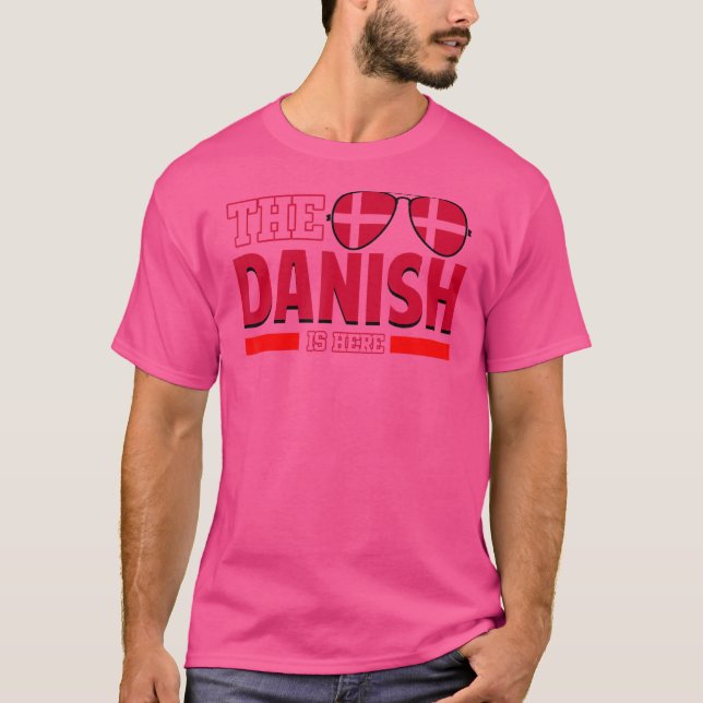 Danska är här Danmark 1 T Shirt (Framsida)