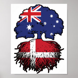 Danska australiska Australiens Träd-rötter Poster