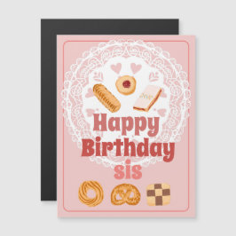 Danska cookies i grattis på födelsedagen syrran