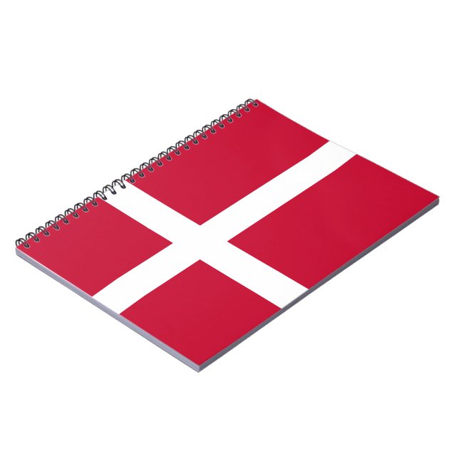 Danska Flagga Anteckningsbok (Vänstra Sidan)