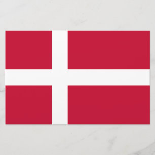 Danska Flagga Brevpapper