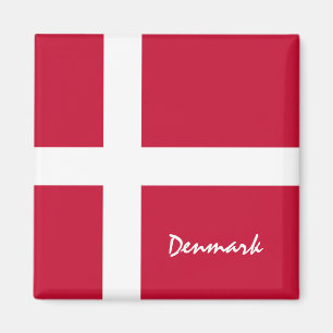 Danska flagga & Danmark helgdag, resor/sport Magnet