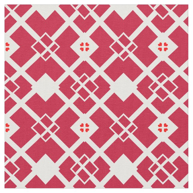 Danska Flagga & Danmark Trendig Fabric mode Tyg (Närbild)