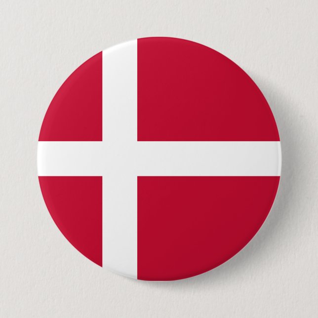 Danska Flagga Knapp (Framsida)