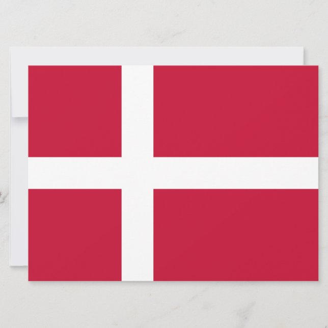 Danska Flagga Kort (Framsida)