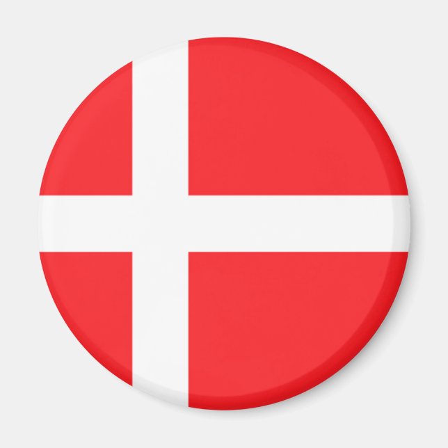 Danska Flagga Magnet (Framsidan)