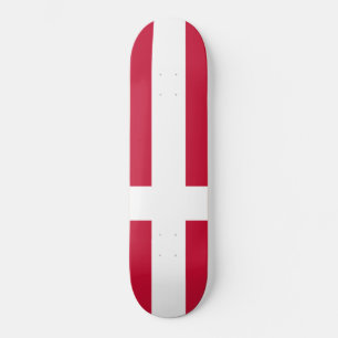 Danska Flagga Mini Skateboard Bräda 18,5 Cm