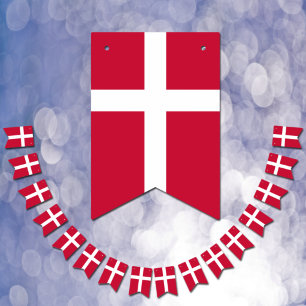 Danska Flagga & Party Danmark Banners / Bröllop