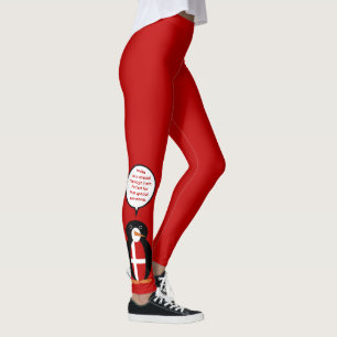 Danska Flagga Vilda Djur Pingvin Personlig Gåva Leggings