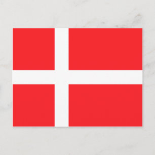 Danska Flagga Vykort