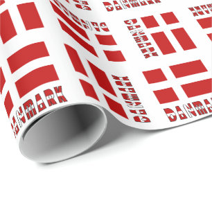 Danska flaggan Danmark Dannebrog Presentpapper