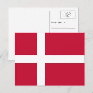 Danska flaggan, Danmarks flagga Vykort